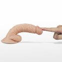 7.5"" Real Extreme Vibrating Dildo Flesh