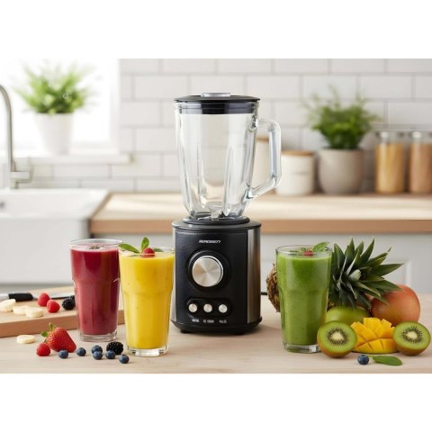 Blender kielichowy szklany do smoothie koktajli kruszy lód 1,5L 800W BD-751 Berdsen czarny