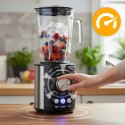 Blender kielichowy szklany do smoothie koktajli kruszy lód 1,5L 800W BD-751 Berdsen czarny