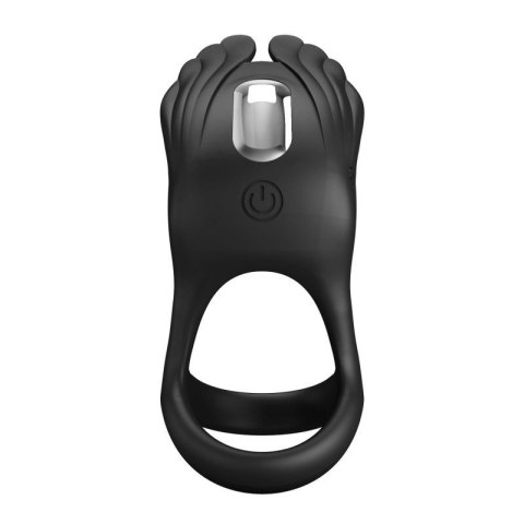 PRETTY LOVE - VIBRANT PENIS RING SILAS Black, 7 vibration functions