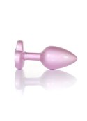 Plug-Jewellery Pearl Pink Heart PLUG- Clear S