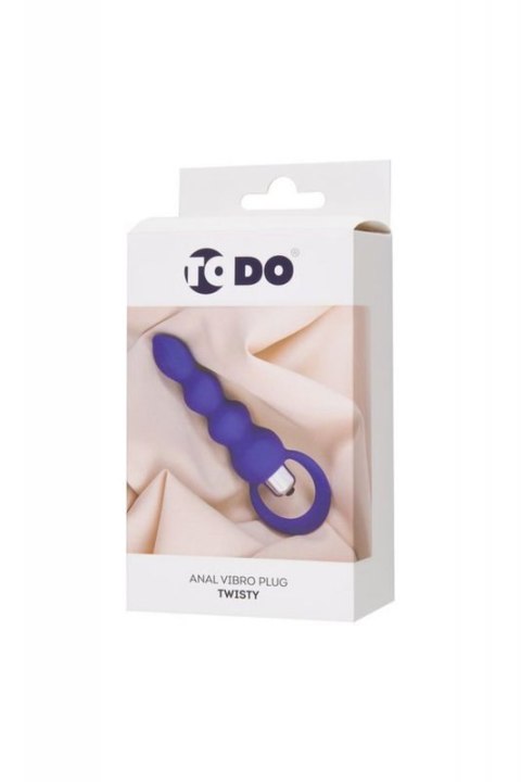 ToDo by Toyfa Anal plug Twisty, silicone, purple, 14 cm, O 3.2 cm
