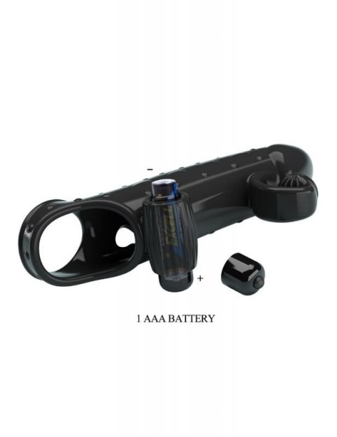 PRETTY LOVE - ROMANCE - VIBRATING PENIS SLEEVE BLACK