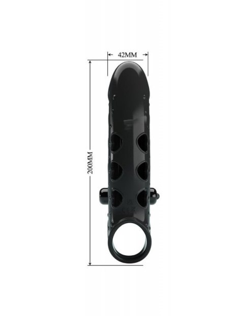 PRETTY LOVE - ROMANCE - VIBRATING PENIS SLEEVE BLACK