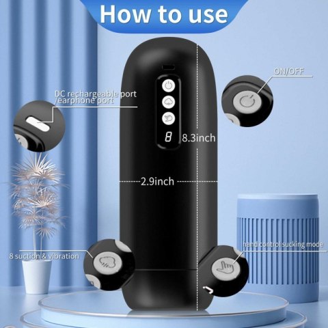 Masturbator - 8 sucking mode
+ Interactive function