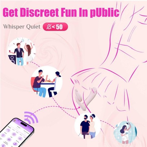 Silicone vibrator 3 speeds, 6 frequencies
Finger function, Heating + APP control