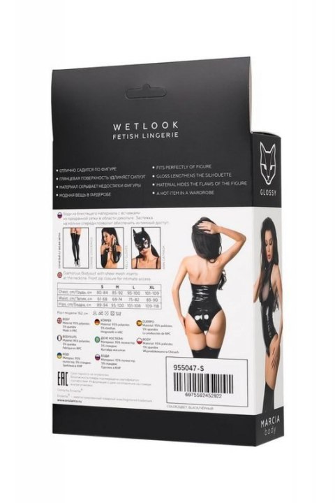Wetlook body Marcia - black S