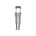 Fishnet and Lace Garterbelt Stockings - One Size