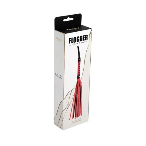 Black & red flogger