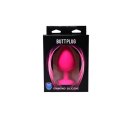 Pink small butt plug with white crystal