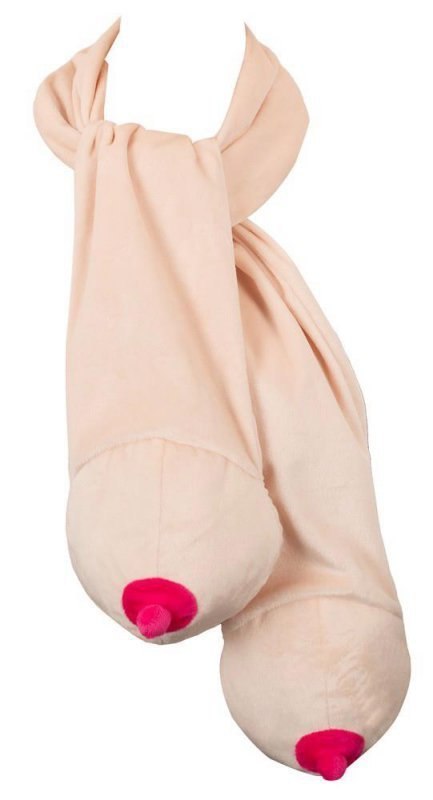 Scarf with two boobs