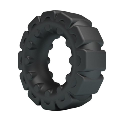 Crazy Bull Laiden Super Soft Silicone Cock Ring - Black