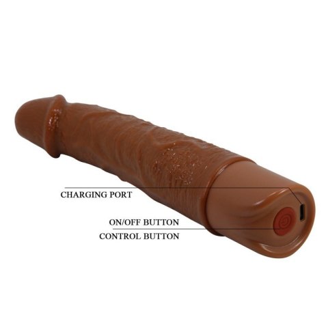 Pretty Love Leander Realistic Vibrating Dildo (Brown Edition)