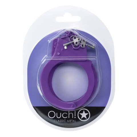 Classic Metal Handcuffs - Purple