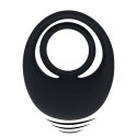 Vibrating Liquid Silicone Cock and Ball Ring - Black