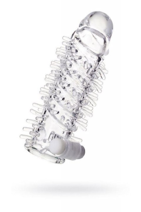 Sleeve TOYFA A-Toys Fril, with vibro bullet, TPR, transparent, 13,4 cm