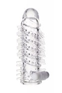 Sleeve TOYFA A-Toys Fril, with vibro bullet, TPR, transparent, 13,4 cm