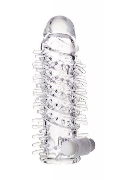 Sleeve TOYFA A-Toys Fril, with vibro bullet, TPR, transparent, 13,4 cm