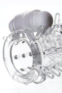 Sleeve TOYFA A-Toys Fril, with vibro bullet, TPR, transparent, 13,4 cm