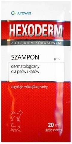 Eurowet Szampon Hexoderm Dla Psów I Kotów 2x20ml