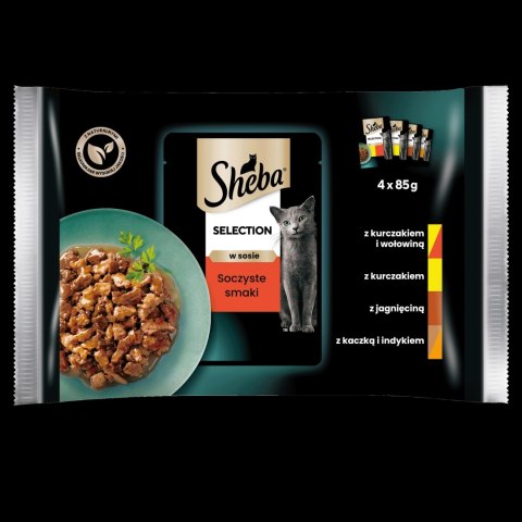 Sheba Saszetka Selection In Sauce Soczyste Smaki 4x85g