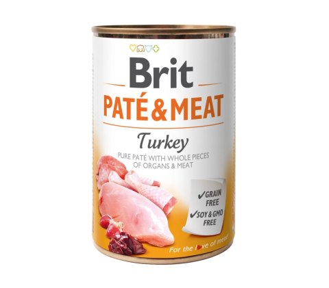 Brit Pate & Meat Z Indykiem 400g