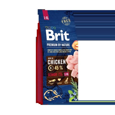 Brit Premium By Nature Senior L+XL Z Kurczakiem 15kg