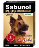 Laboratorium DermaPharm Sabunol Plus Obroża Przeciw Pchłom I Kleszczom Dla Psa 75cm