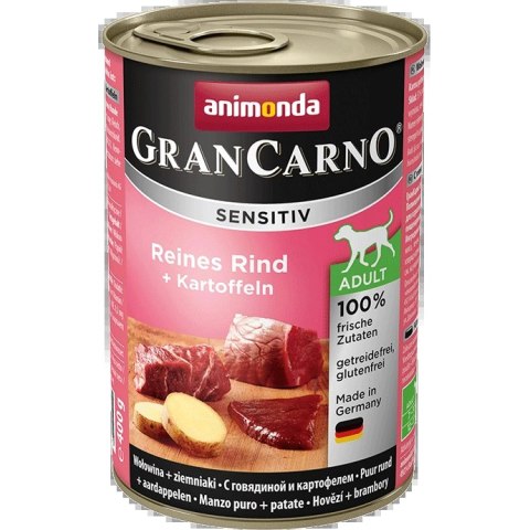 Animonda GranCarno Sensitiv Adult Dog Wołowina I Ziemniaki 400g