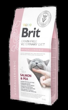 Brit Grain Free Veterinary Diet Cat Hypoallergenic Łosoś Z Groszkiem 5kg