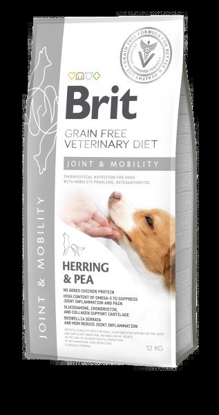 Brit Grain Free Veterinary Diet Dog Joint & Mobility Śledź Z Groszkiem 2kg
