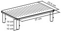 Podstawka pod monitor laptop MULING czarna