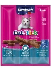 Vitakraft Cat Stick Mini Kabanosy Z Flądrą 3x18g