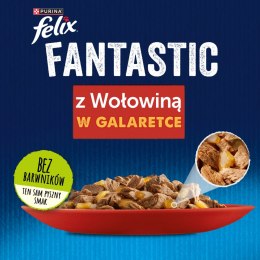 Felix Fantastic Wołowina W Galaretce 85g