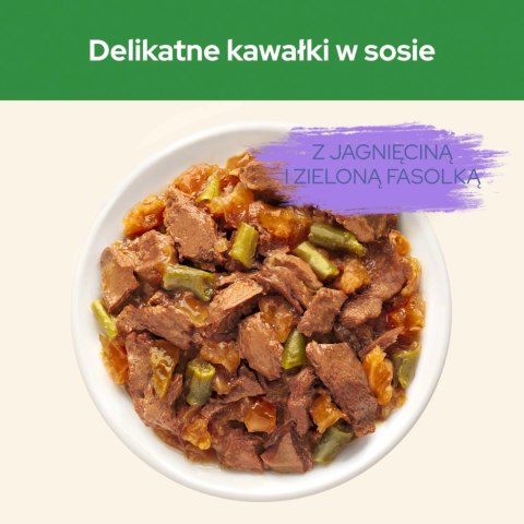 Purina Cat Chow Sterilised Karma Z Jagnięciną I Zieloną Fasolką W Sosie 85g