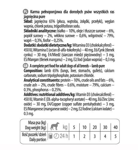 Dolina Noteci Premium Pure Jagnięcina 500g