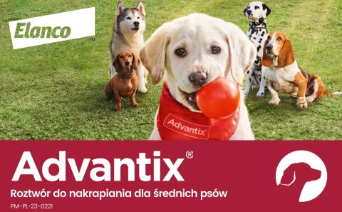 Bayer Advantix Krople Na Kleszcze I Pchły 4x2,5ml