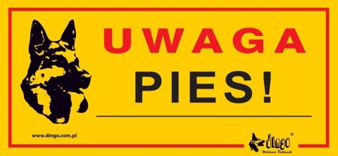 Dingo Metalowa Tabliczka Ostrzegawcza "Uwaga Pies"