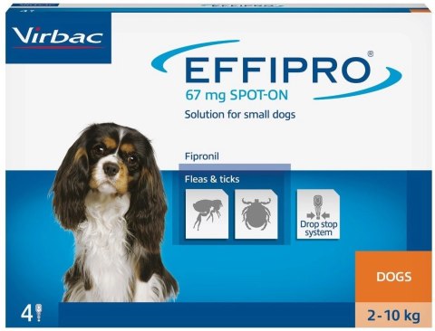 EFFIPRO Spot-On pies S 2-10 kg (pipeta 4 x 0,67ml)