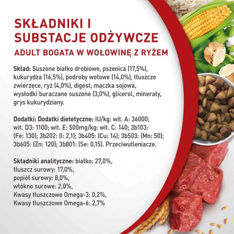 PURINA ONE Mini Adult Wołowina, ryż - sucha karma dla psa - 800g