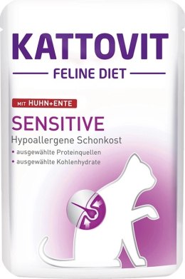 Kattovit Sensitive Kurczak Z Kaczką 85g