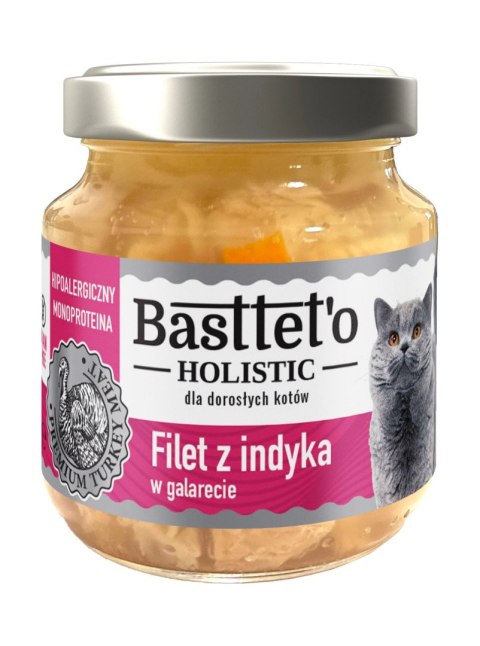 Basttet'o Holistic Filet Z Indyka W Galarecie Dla Kotów 130g