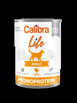 Calibra Dog Life Adult Turkey With Apples Karma Dla Psa 400g