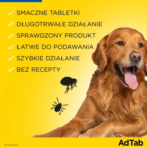 Elanco AdTab 56mg Tabletka Na Pchły I Kleszcze Dla Psów 1,3-2,5kg