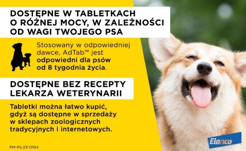 Elanco AdTab 56mg Tabletka Na Pchły I Kleszcze Dla Psów 1,3-2,5kg