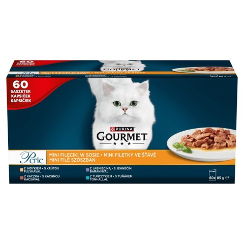Purina Gourmet Perle Mini Fileciki W Sosie Karma Dla Kota 60x85g