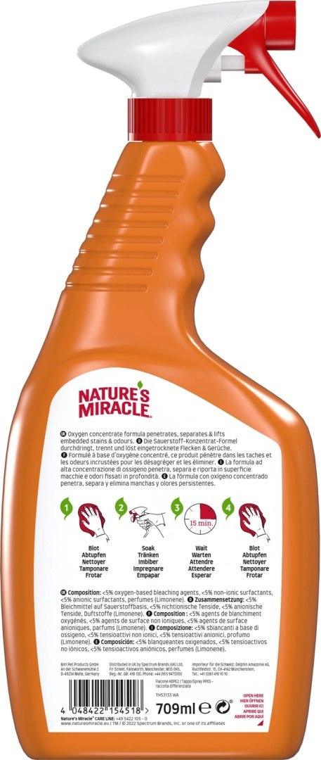 Nature's Miracle SET-IN OXY Stain & Odour Remover DOG 709 Ml