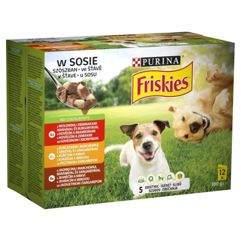 PURINA Friskies Karma dla Psów w Sosie 12x85g