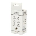 Star Collection - Purple Silicone Anal Plug S - Clear Stone