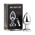 Metal Butt Plug M Vibrator USB - Remote Control